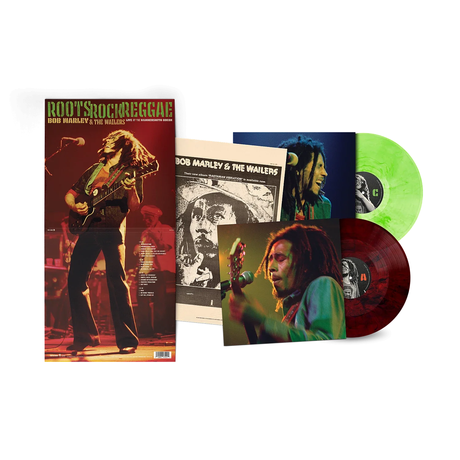 Roots, Rock, Reggae: Live at Hammersmith Odeon (Store Exclusive Red And Green Swirl 2LP)