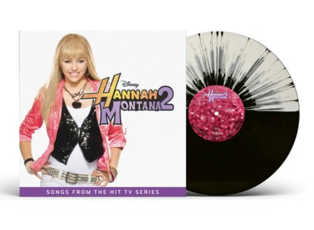 Hannah Montana 2 (Original Soundtrack) LP (Black and White Splatter Vinyl)