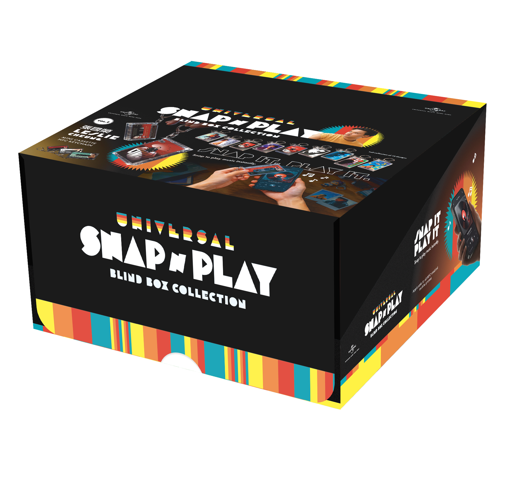 Snap & Play Blind Box Collection 張國榮經典專輯迷你卡帶 NFC 鎖匙扣盲盒系列 (整盤9隻盲盒)