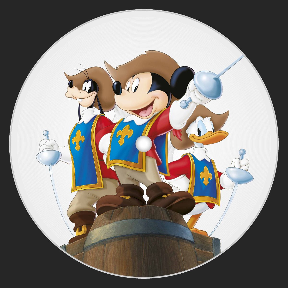 All for One and One for All (Mickey, Donald, Goofy: The Three Musketeers) (米奇90歲限量10"圖案碟)
