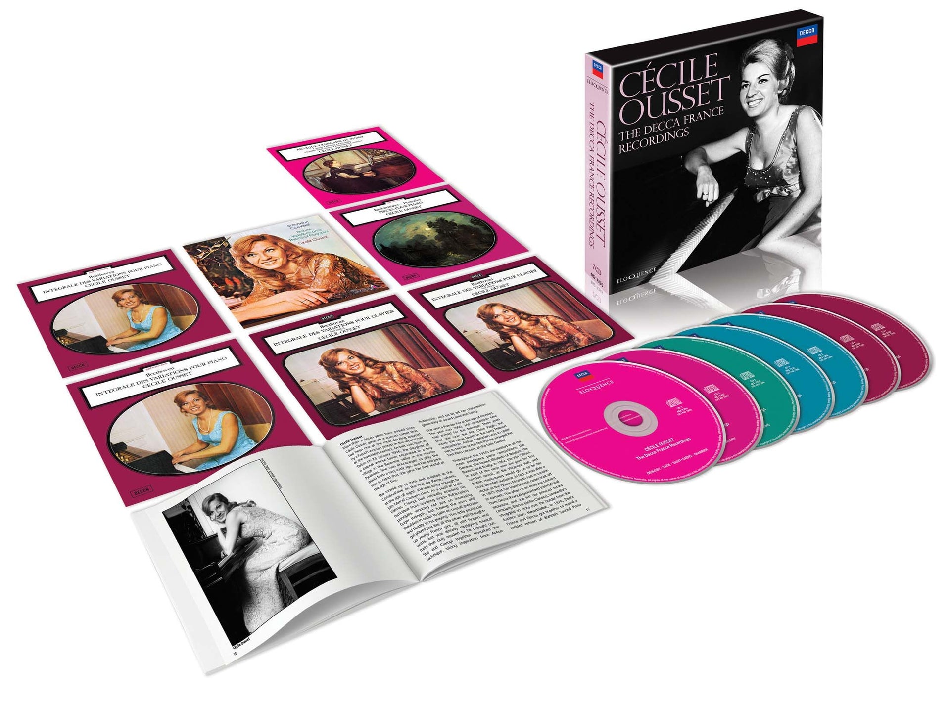 Cecile Ousset - The Decca France Recordings (7CD) (Eloquence)