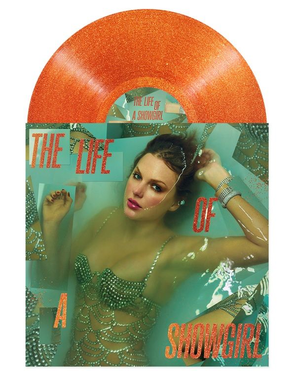 THE LIFE OF A SHOWGIRL: SWEAT AND VANILLA PERFUME PORTOFINO ORANGE GLITTER VINYL