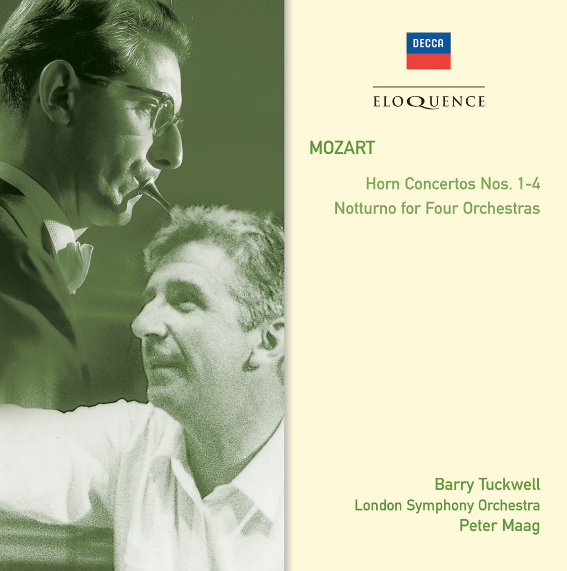 MOZART: Horn Concertos Nos. 1-4; Notturno, KV286 [Eloquence]