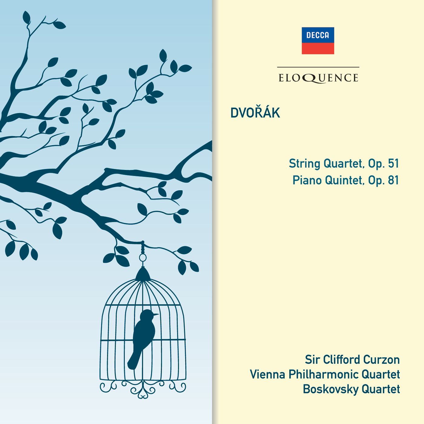 DVORAK: String Quartet, Op. 51; Piano Quintet, Op. 81 [Eloquence]