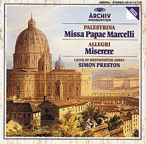 PALESTRINA: Missa Papae Marcelli/ ALLEGRI: Miserere