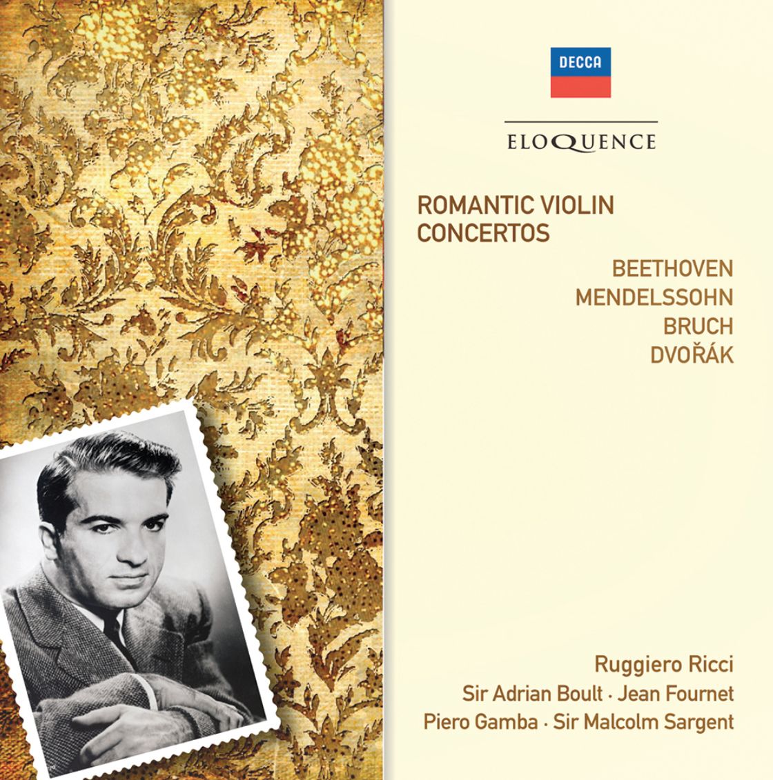 Romantic Violin Concertos – BEETHOVEN, MENDELSSOHN, BRUCH, DVORAK (2CD) [Eloquence]