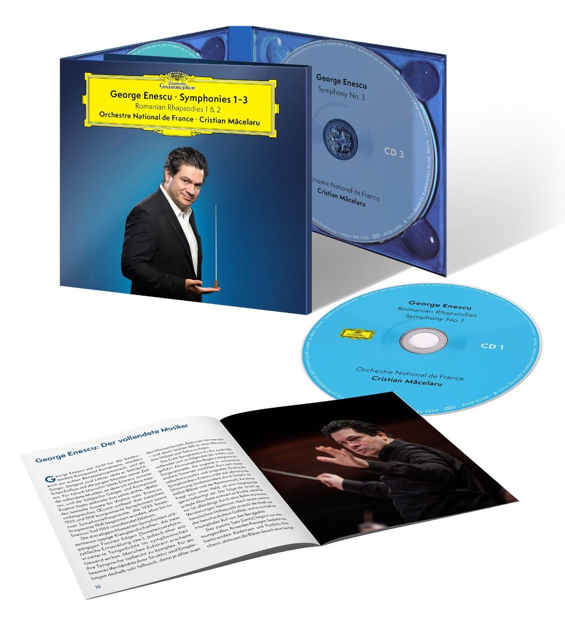 ENESCU: Symphonies No. 1-3, Romanian Rhapsodies 1 & 2 (3CD)