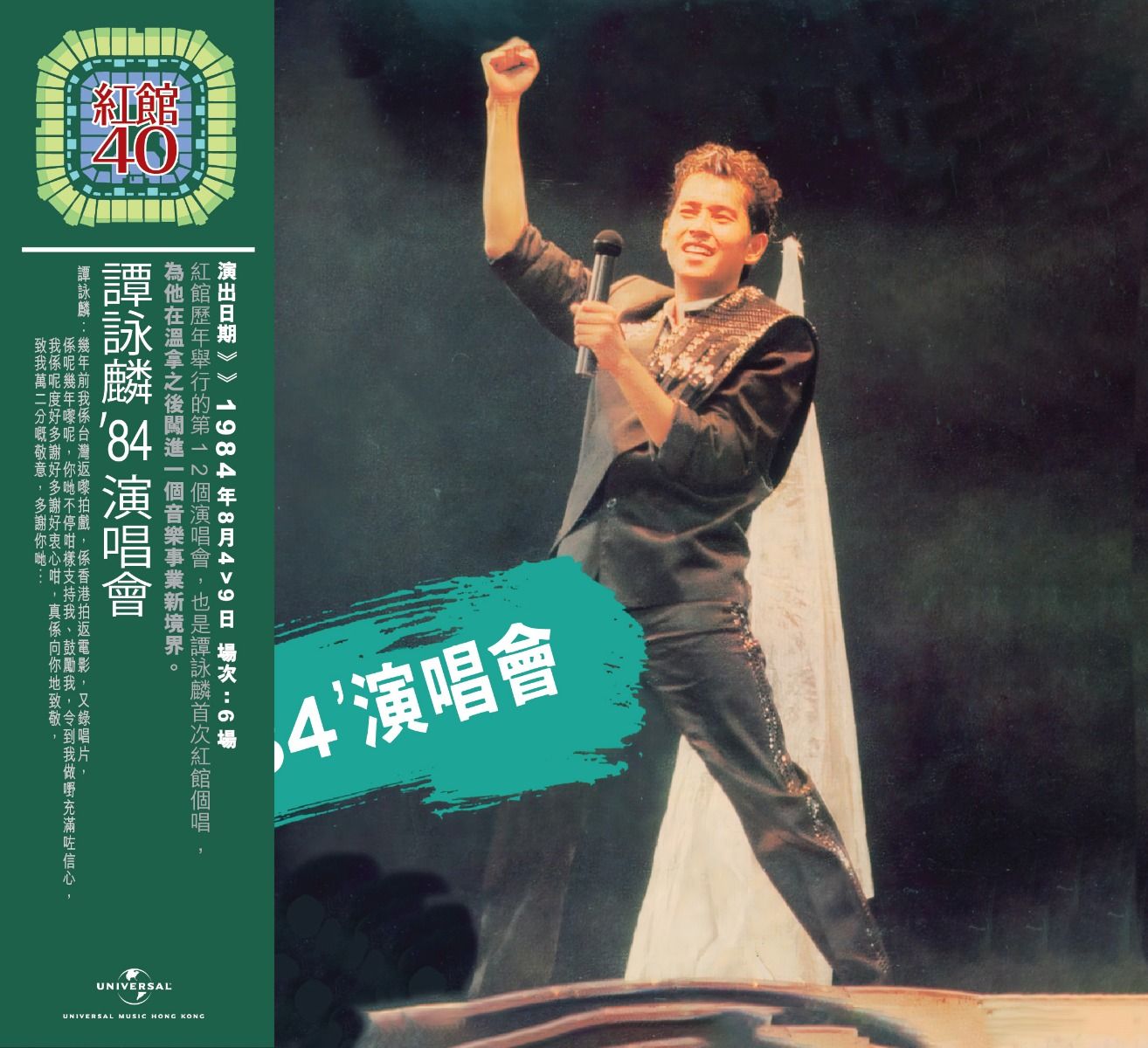 譚詠麟'84演唱會 (2CD) [紅館40系列]