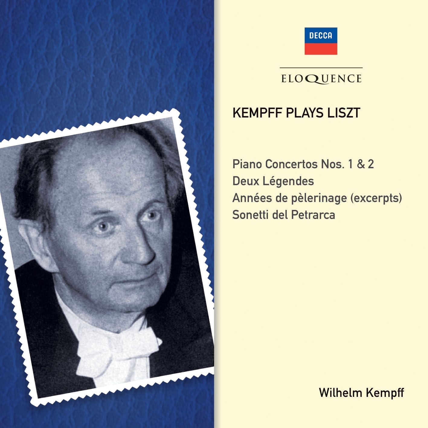 Wilhelm Kempff plays LISZT (2CD) [Eloquence]