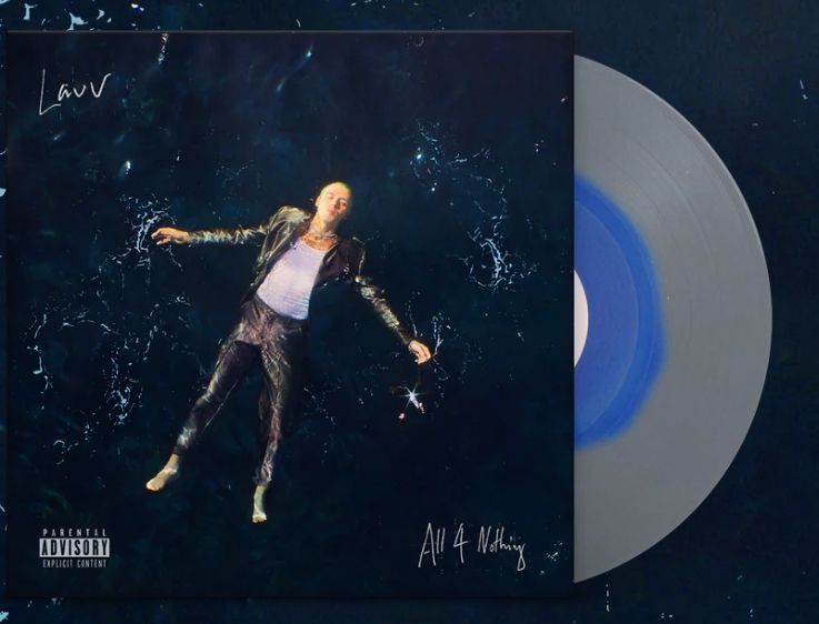 All 4 Nothing (Clear Outer Ring And Opaque Blue Jay Interior Ring Vinyl)