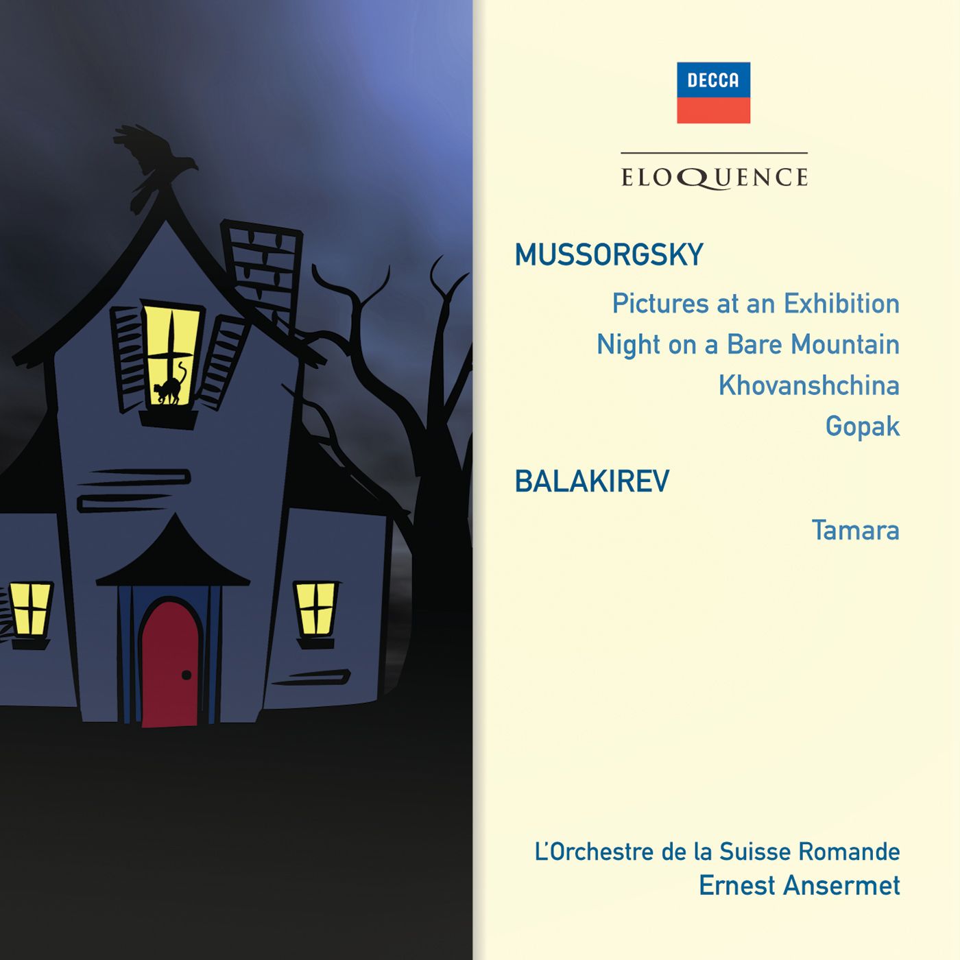 MUSSORGSKY: Pictures at an Exhibition (arr. Ravel); Night on a Bare Mountain; KHOVANSHCHINA; GOPAK; Balakirev: Tamara [Eloquence]