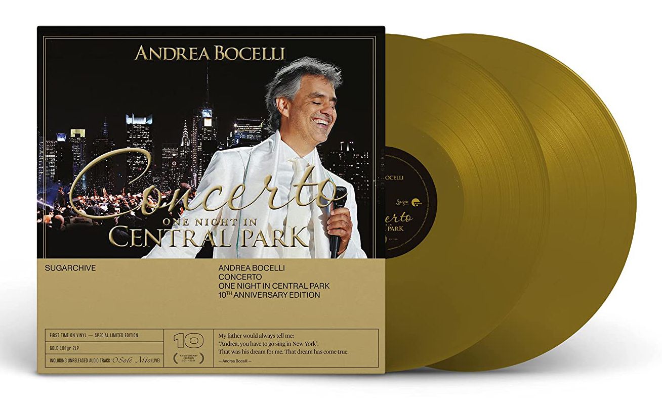 Concerto: One Night In Central Park – 10th Anniversary (2x Gold Vinyl)