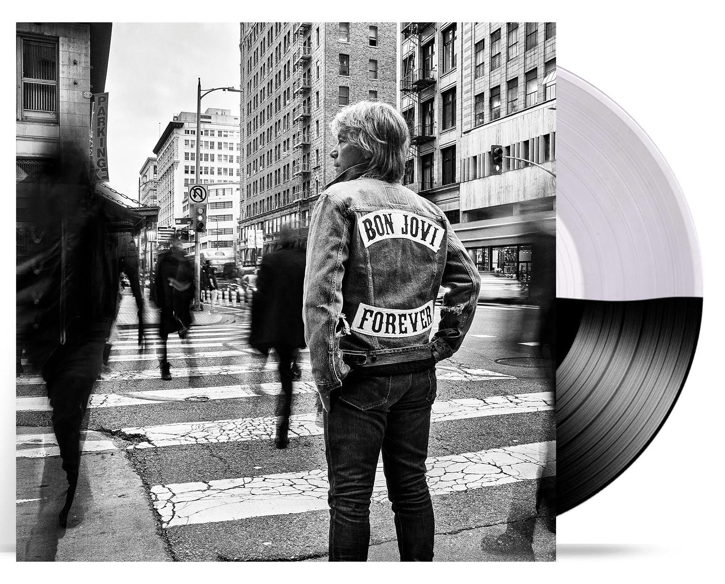 Forever (Black & Clear Translucent Half & Half )