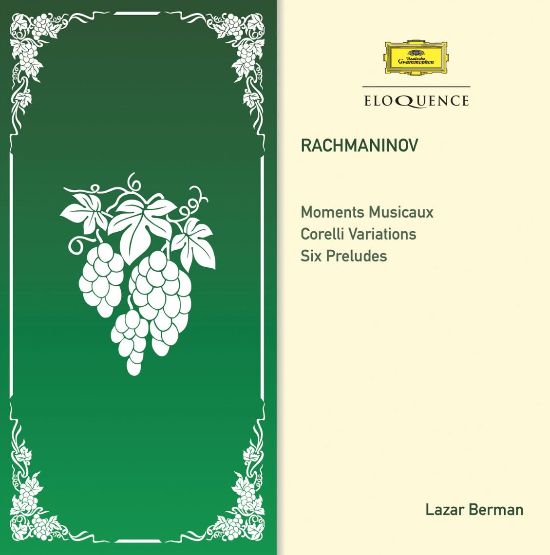 RACHMANINOV: Moments Musicaux; Corelli Variations; Six Preludes [Eloquence]