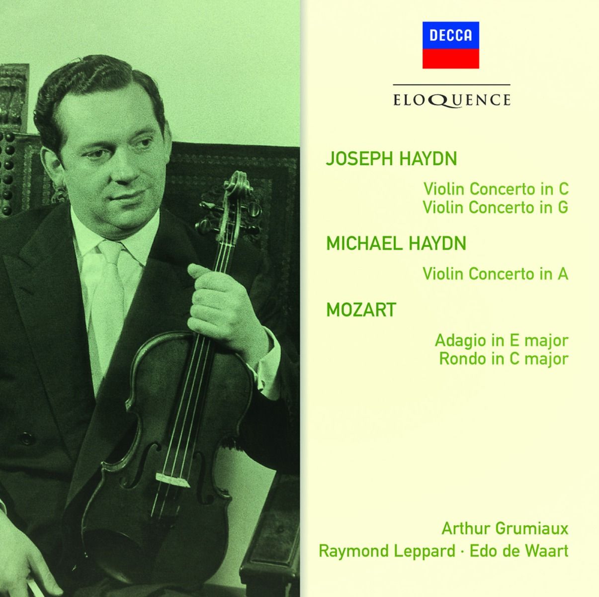 HAYDN: Violin Concertos Nos. 1 & 4; M. HAYDN: Violin Concerto in A major; MOZART: Adagio & Rondo [Eloquence]