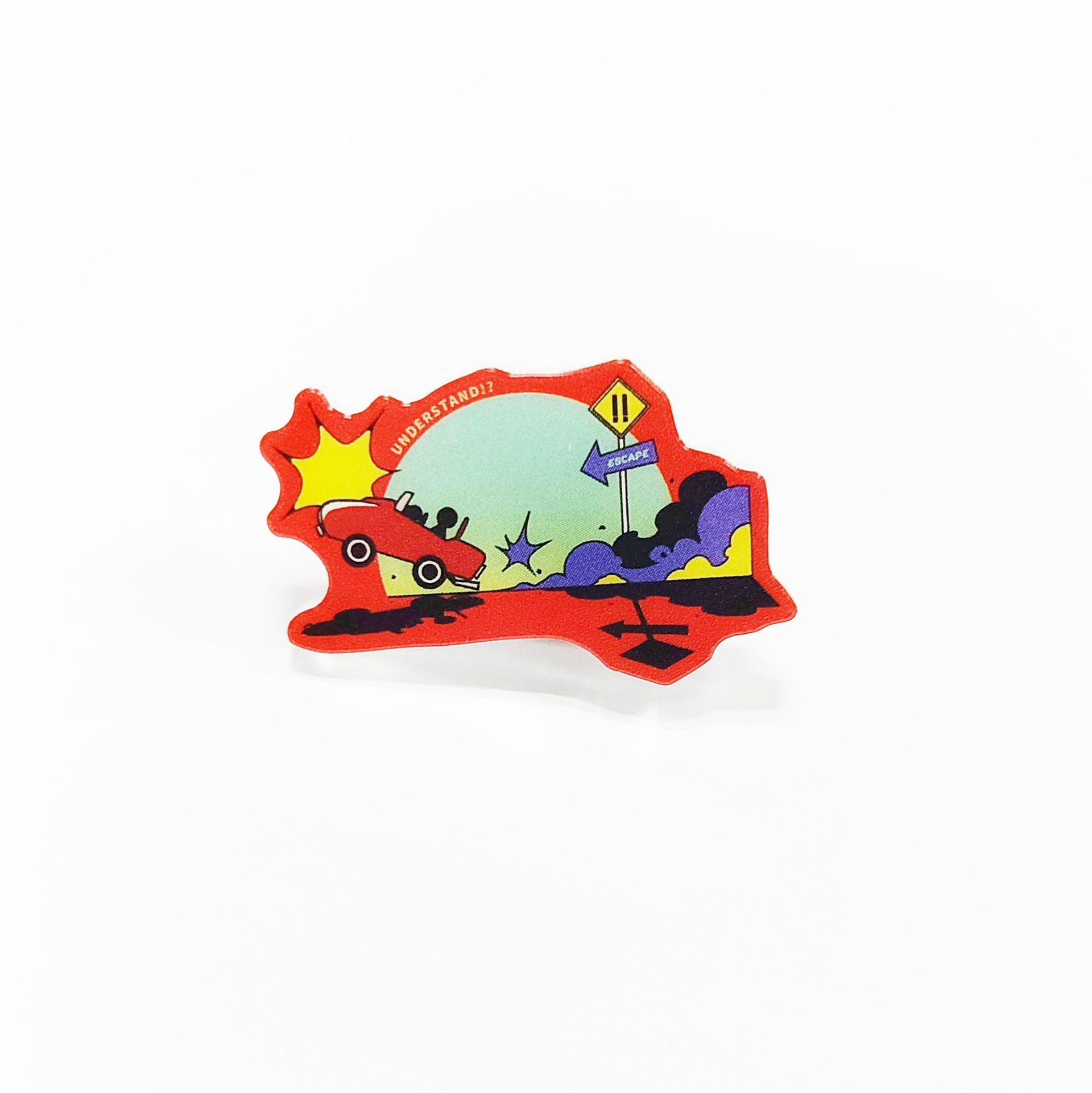 Acrylic Pin Badge - Ashura‐chan