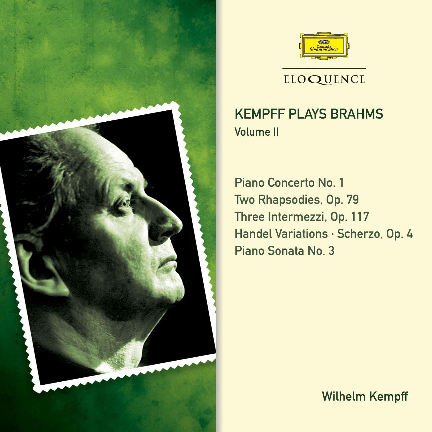 Kempff plays BRAHMS: Vol. II (2CD) [Eloquence]