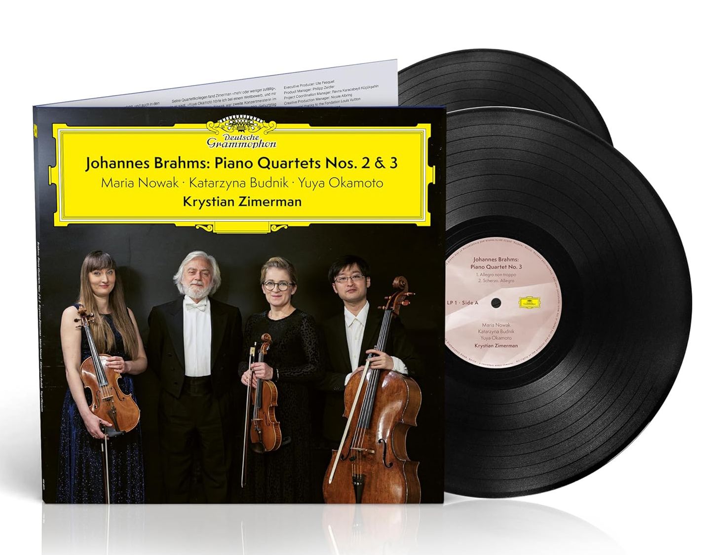 JOHANNES BRAHMS: Piano Quartets Nos. 2 & 3 (2x Vinyl)