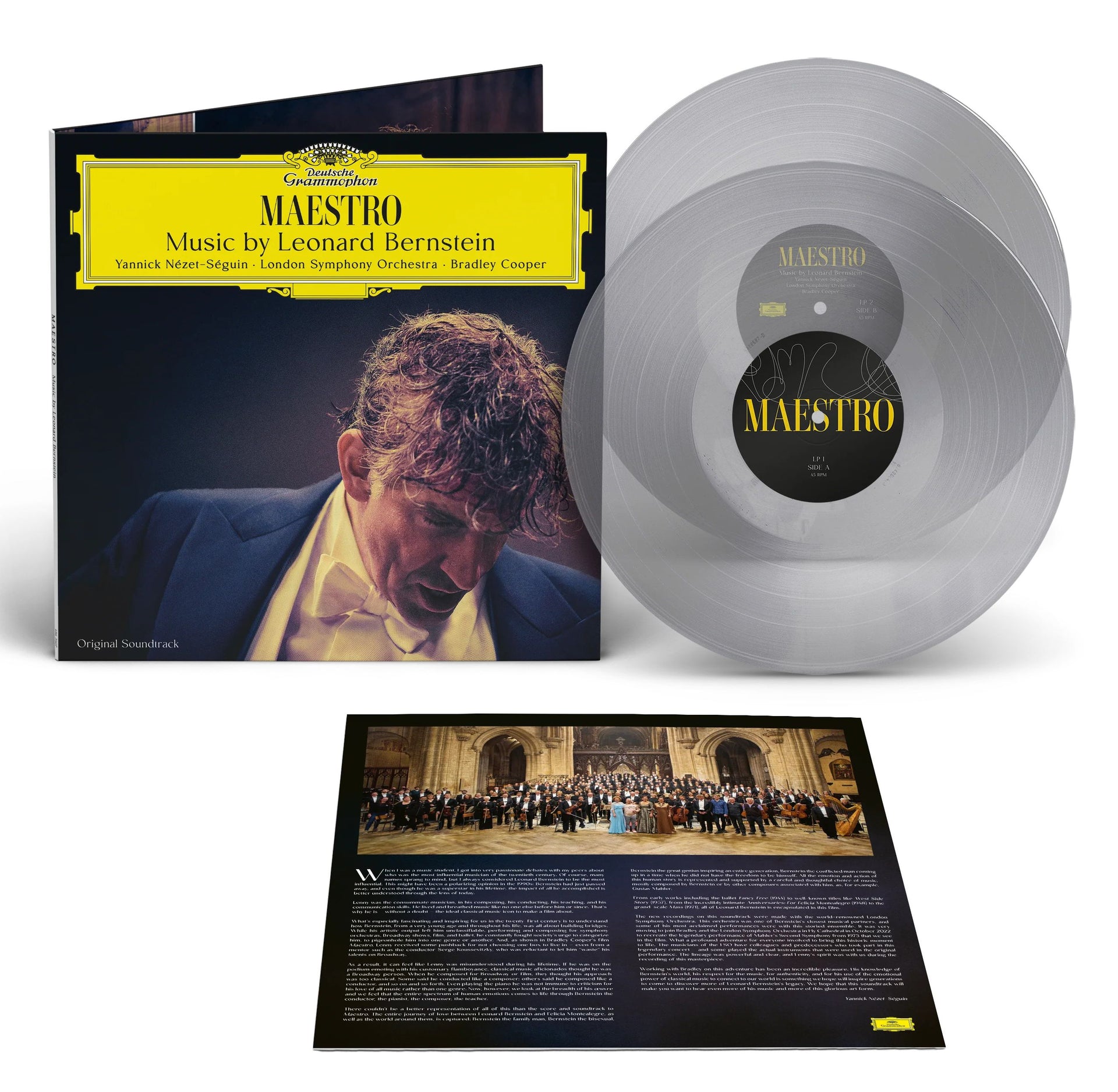 Maestro: Music by Leonard Bernstein (OST) (2x Clear Vinyl) (UShop獨家銷售)