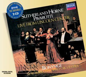 Sutherland Horne Pavarotti Live from Lincoln Cente (2CD)
