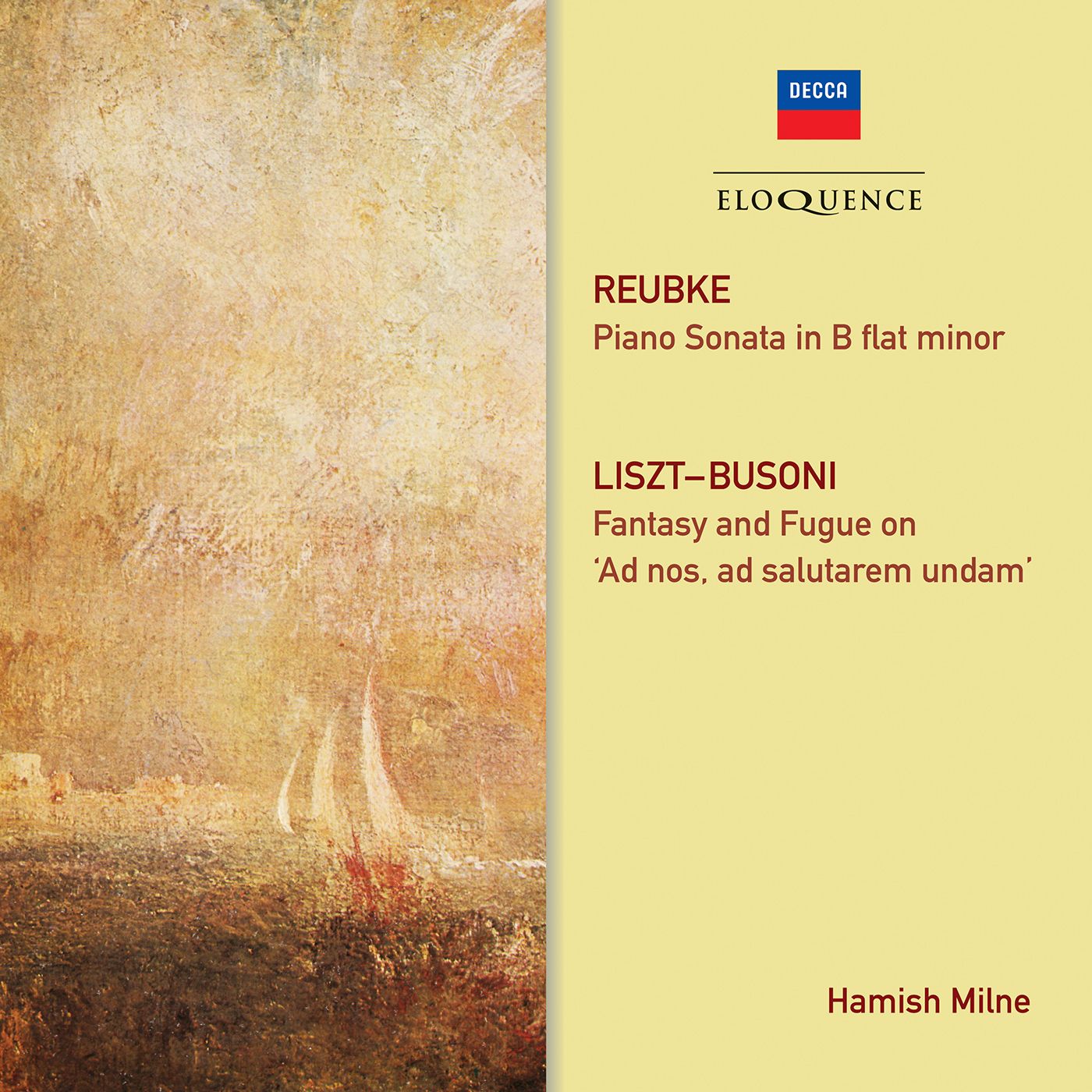 REUBKE: Piano Sonata; LISZT/BUSONI: Fantasy and Fugue [Eloquence]