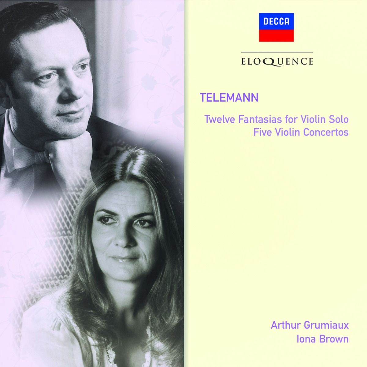 TELEMANN: 5 Violin Concertos; 12 Fantasias for solo violin (2CD) [Eloquence]