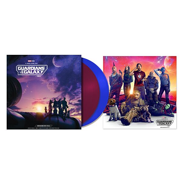 Guardians of the Galaxy Vol. 3: Awesome Mix Vol. 3 (2x Transparent Grape Purple & Cobalt Blue Vinyl)